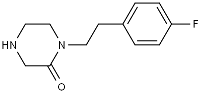 2-Piperazinone, 1-[2-(4-fluorophenyl)ethyl]- Structure