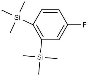 4-Fluoro-1,2-bis(trimethylsilyl)benzene Structure