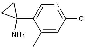 1-(6-chloro-4-methylpyridin-3-yl)cyclopropan-1-amine Structure