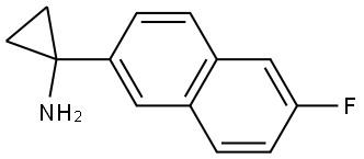 1-(6-fluoronaphthalen-2-yl)cyclopropan-1-amine Structure