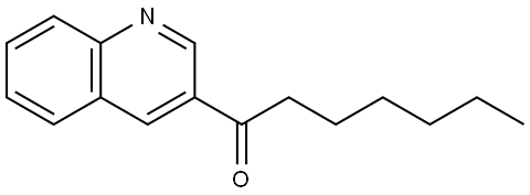 1-(3-Quinolinyl)-1-heptanone Structure