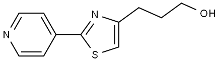 4-Thiazolepropanol, 2-(4-pyridinyl)- Structure