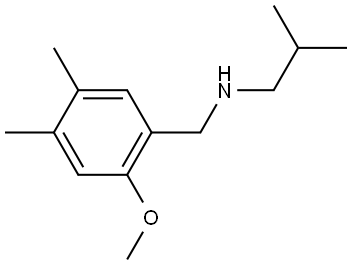 2-Methoxy-4,5-dimethyl-N-(2-methylpropyl)benzenemethanamine 구조식 이미지