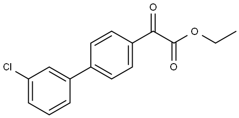 Ethyl 3'-chloro-α-oxo[1,1'-biphenyl]-4-acetate Structure