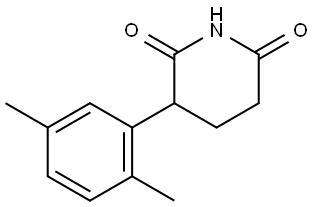 3-(2,5-Dimethylphenyl)-2,6-piperidinedione Structure