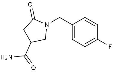 1-(4-fluorobenzyl)-5-oxopyrrolidine-3-carboxamide Structure