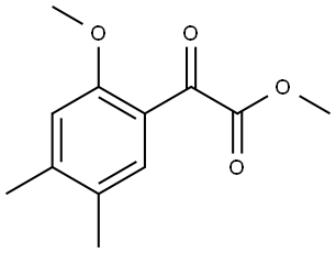 methyl 2-(2-methoxy-4,5-dimethylphenyl)-2-oxoacetate Structure