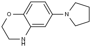 6-(pyrrolidin-1-yl)-3,4-dihydro-2H-benzo[b][1,4]oxazine Structure