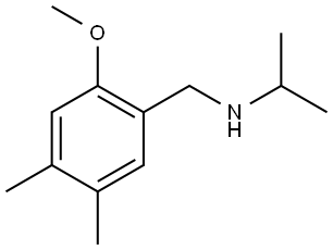 2-Methoxy-4,5-dimethyl-N-(1-methylethyl)benzenemethanamine Structure