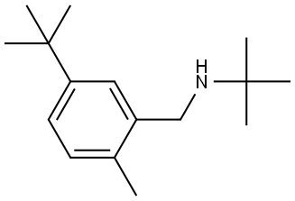 N,5-Bis(1,1-dimethylethyl)-2-methylbenzenemethanamine Structure