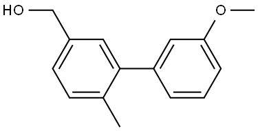 3'-Methoxy-6-methyl[1,1'-biphenyl]-3-methanol Structure