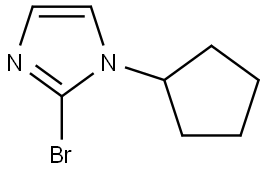 2-bromo-1-cyclopentyl-1H-imidazole Structure