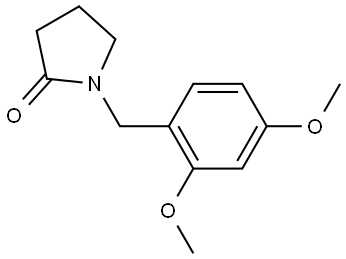 1-(2,4-dimethoxybenzyl)pyrrolidin-2-one Structure