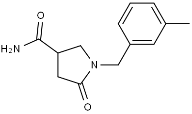 1-(3-methylbenzyl)-5-oxopyrrolidine-3-carboxamide Structure