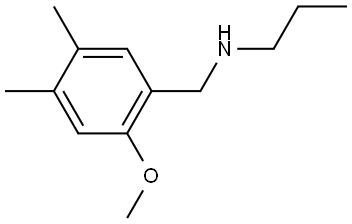 2-Methoxy-4,5-dimethyl-N-propylbenzenemethanamine Structure