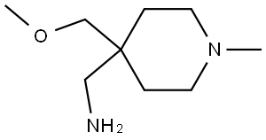 4-Piperidinemethanamine, 4-(methoxymethyl)-1-methyl- Structure