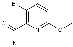 3-Bromo-6-methoxy-2-pyridinecarboxamide Structure