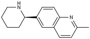 2-METHYL-6-[(2R)-PIPERIDIN-2-YL]QUINOLINE 구조식 이미지