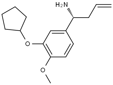 (1R)-1-(3-CYCLOPENTYLOXY-4-METHOXYPHENYL)BUT-3-ENYLAMINE Structure