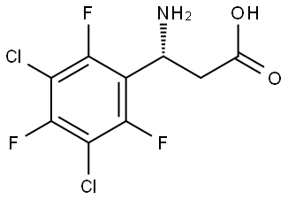 (3R)-3-amino-3-(3,5-dichloro-2,4,6-trifluorophenyl)propanoic acid Structure