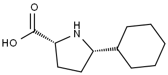 (2R,5S)-5-cyclohexylpyrrolidine-2-carboxylic acid Structure