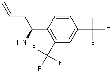 (1S)-1-[2,4-BIS(TRIFLUOROMETHYL)PHENYL]BUT-3-EN-1-AMINE Structure