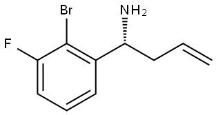 (1R)-1-(2-BROMO-3-FLUOROPHENYL)BUT-3-EN-1-AMINE Structure