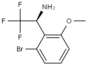 (1S)-1-(6-BROMO-2-METHOXYPHENYL)-2,2,2-TRIFLUOROETHYLAMINE Structure