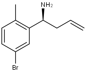 (1S)-1-(5-BROMO-2-METHYLPHENYL)BUT-3-EN-1-AMINE Structure