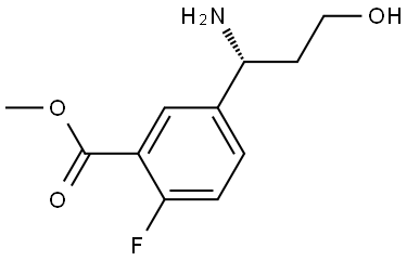 methyl 5-[(1R)-1-amino-3-hydroxypropyl]-2-fluorobenzoate Structure