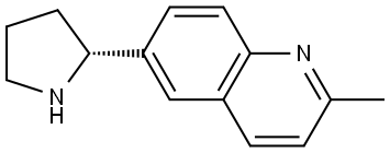 (R)-2-methyl-6-(pyrrolidin-2-yl)quinoline Structure