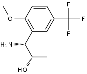 (1R,2S)-1-AMINO-1-[2-METHOXY-5-(TRIFLUOROMETHYL)PHENYL]PROPAN-2-OL Structure