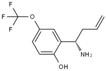 2-((1S)-1-AMINOBUT-3-ENYL)-4-(TRIFLUOROMETHOXY)PHENOL Structure