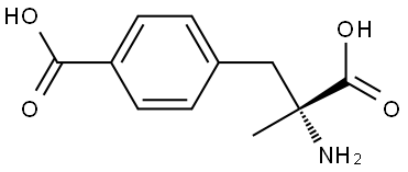 4-Carboxy-α-methyl-D-phenylalanine Structure