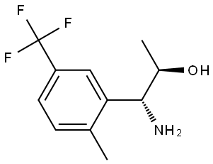 (1R,2R)-1-AMINO-1-[2-METHYL-5-(TRIFLUOROMETHYL)PHENYL]PROPAN-2-OL Structure