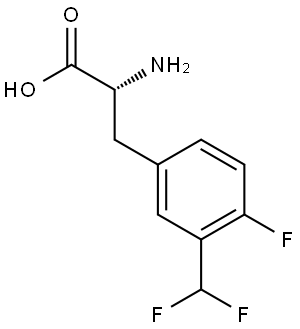 (2R)-2-AMINO-3-[3-(DIFLUOROMETHYL)-4-FLUOROPHENYL]PROPANOIC ACID Structure