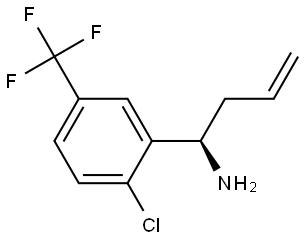 (1R)-1-[2-CHLORO-5-(TRIFLUOROMETHYL)PHENYL]BUT-3-EN-1-AMINE Structure