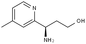 (3R)-3-AMINO-3-(4-METHYLPYRIDIN-2-YL)PROPAN-1-OL Structure