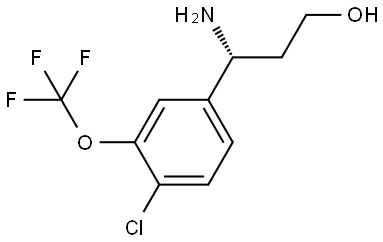 (3R)-3-AMINO-3-[4-CHLORO-3-(TRIFLUOROMETHOXY)PHENYL]PROPAN-1-OL 구조식 이미지