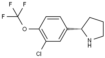 (2S)-2-[3-CHLORO-4-(TRIFLUOROMETHOXY)PHENYL]PYRROLIDINE Structure