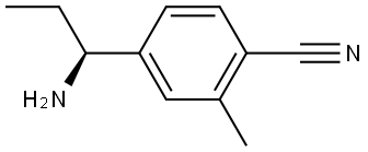 4-((1S)-1-AMINOPROPYL)-2-METHYLBENZENECARBONITRILE Structure