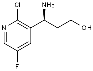 (3S)-3-AMINO-3-(2-CHLORO-5-FLUORO(3-PYRIDYL))PROPAN-1-OL Structure