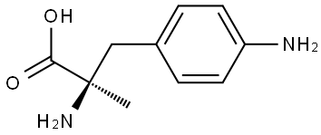 4-Amino-α-methyl-D-phenylalanine Structure