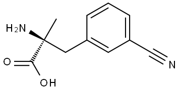 3-Cyano-α-methyl-L-phenylalanine Structure