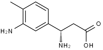 (3S)-3-amino-3-(3-amino-4-methylphenyl)propanoic acid Structure