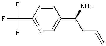 (1S)-1-[6-(TRIFLUOROMETHYL)(3-PYRIDYL)]BUT-3-ENYLAMINE Structure