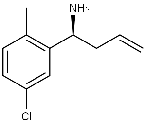 (1S)-1-(5-CHLORO-2-METHYLPHENYL)BUT-3-ENYLAMINE Structure