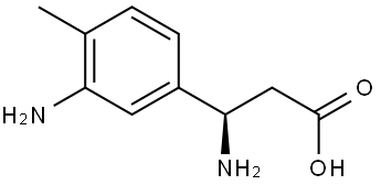 (3R)-3-amino-3-(3-amino-4-methylphenyl)propanoic acid Structure