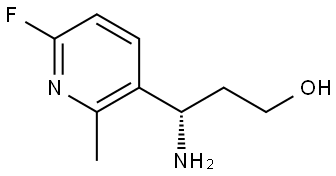 (3S)-3-AMINO-3-(6-FLUORO-2-METHYLPYRIDIN-3-YL)PROPAN-1-OL Structure