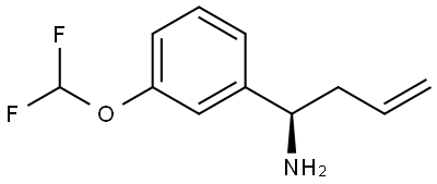 (1R)-1-[3-(DIFLUOROMETHOXY)PHENYL]BUT-3-EN-1-AMINE Structure